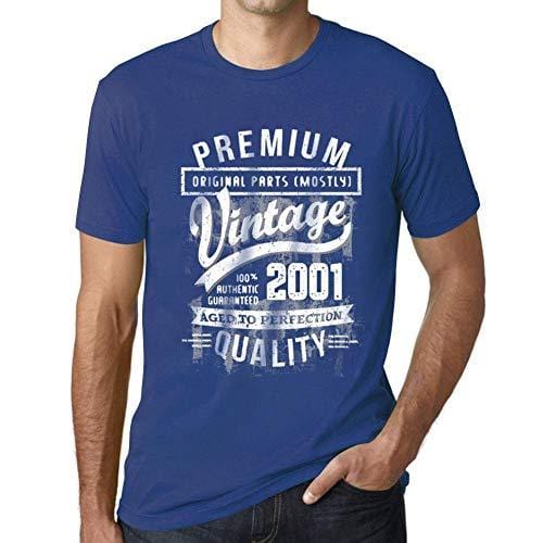 Ultrabasic - Homme T-Shirt Graphique 2001 Aged to Perfection Tee Shirt Cadeau d'anniversaire
