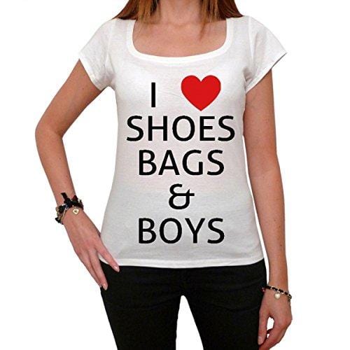 I Love Shoes Bags and Boys Paris Hilton New York T-Shirt Femme imprimé, t Shirt Femme,Cadeau