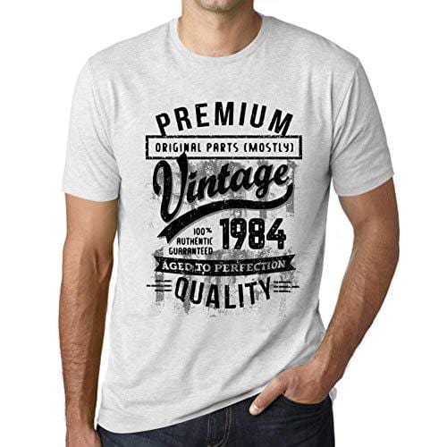 Ultrabasic - Homme T-Shirt Graphique 1984 Aged to Perfection Tee Shirt Cadeau d'anniversaire