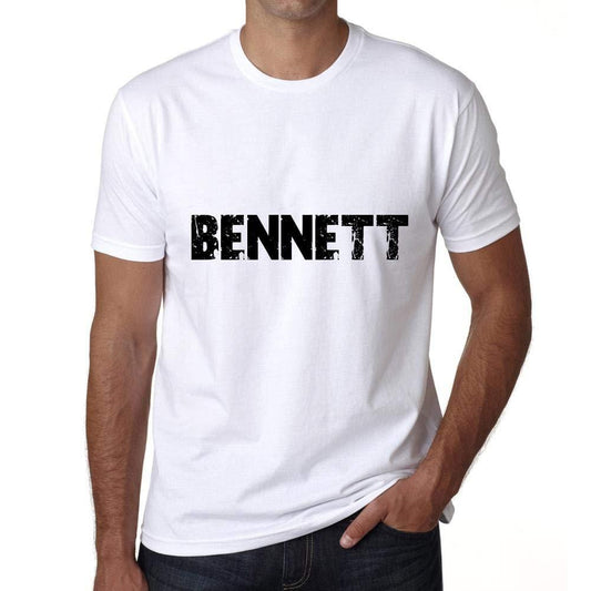 Ultrabasic ® Nom de Famille Fier Homme T-Shirt Nom de Famille Idées Cadeaux Tee Bennett Blanc