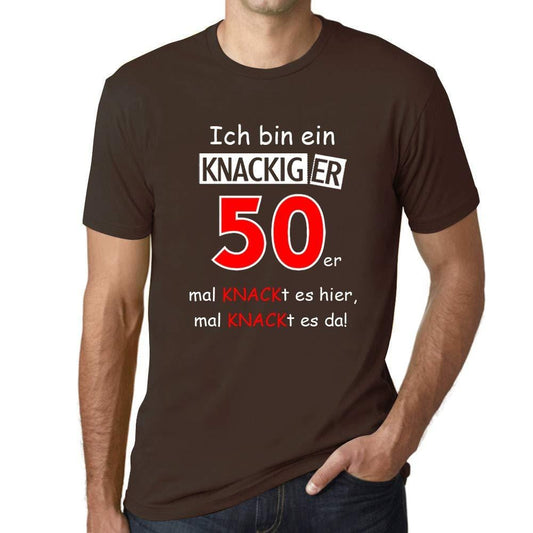 Ultrabasic® Homme T-Shirt Graphique Ich Bin EIN Knackiger 50er Anniversaire Décontractée Marrant Tee