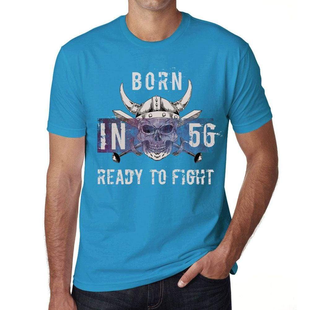 56 Ready To Fight Mens T-Shirt Blue Birthday Gift 00390 - Blue / Xs - Casual