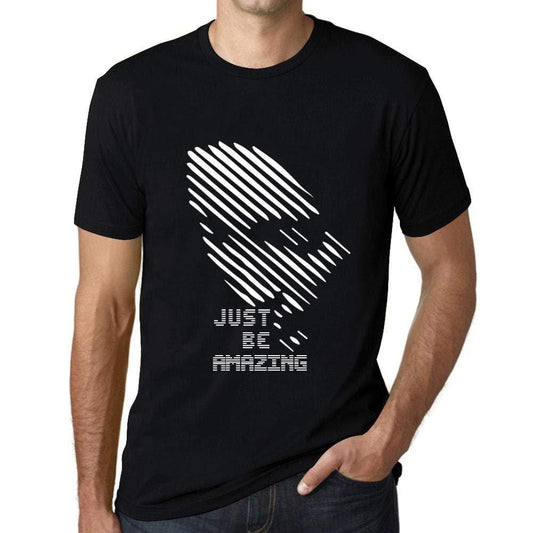 Ultrabasic - Homme T-Shirt Graphique Just be Amazing Noir Profond