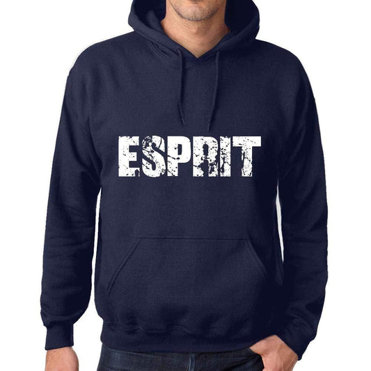 Homme Femme Unisex Sweat à Capuche Hoodie Popular Words Esprit French Marine