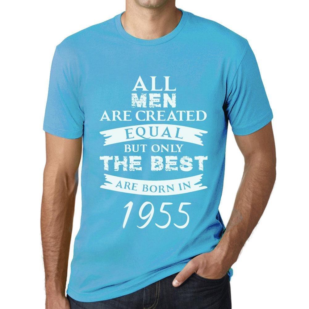 Homme Tee Vintage T Shirt Born in 1955 Aqua Atoll