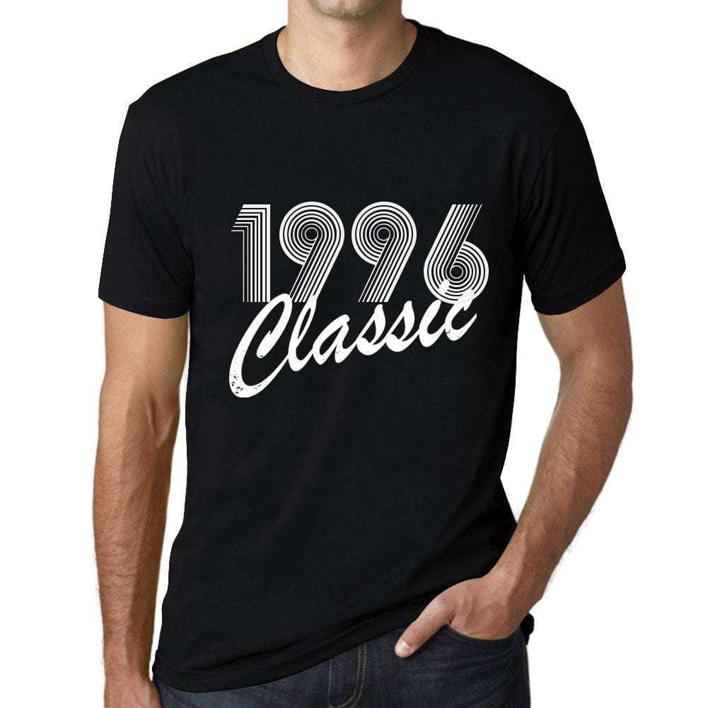 Ultrabasic - Homme T-Shirt Graphique Years Lines Classic 1996 Noir Profond