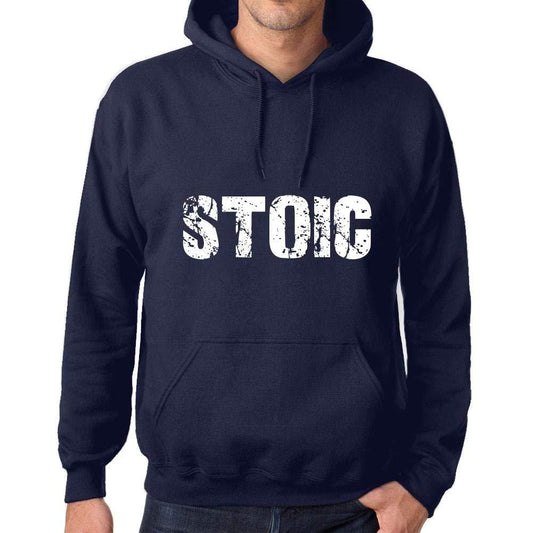 Ultrabasic Homme Femme Unisex Sweat à Capuche Hoodie Popular Words Stoic French Marine