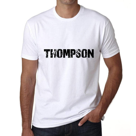 Ultrabasic ® Nom de Famille Fier Homme T-Shirt Nom de Famille Idées Cadeaux Tee Thompson Blanc