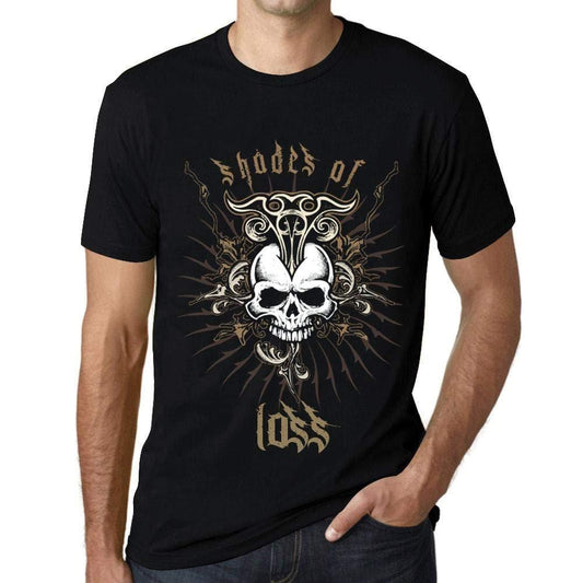 Ultrabasic - Homme T-Shirt Graphique Shades of Loss Noir Profond