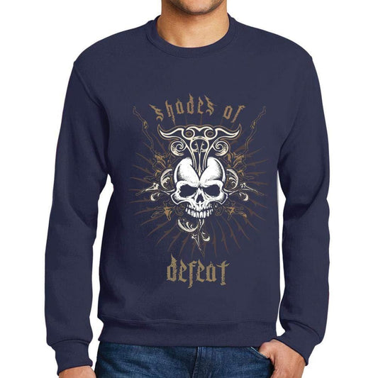 Ultrabasic - Homme Graphique Shades of Defeat T-Shirt Imprimé Lettres Marine