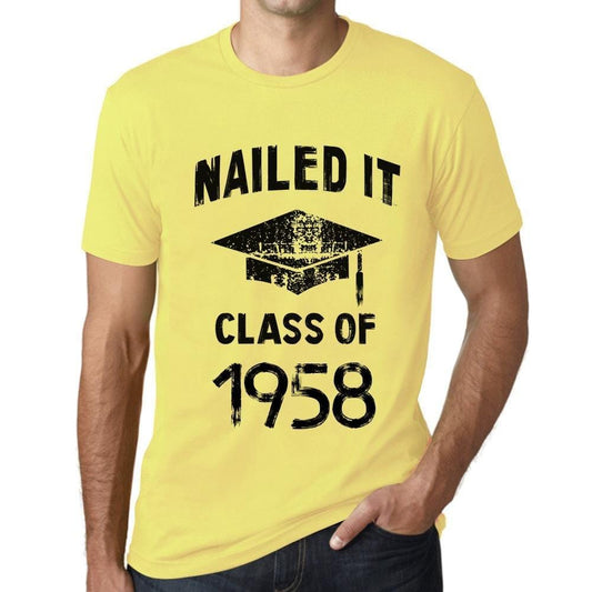 Homme T Shirt Graphique Imprimé Vintage Tee Nailed it Class of 1958