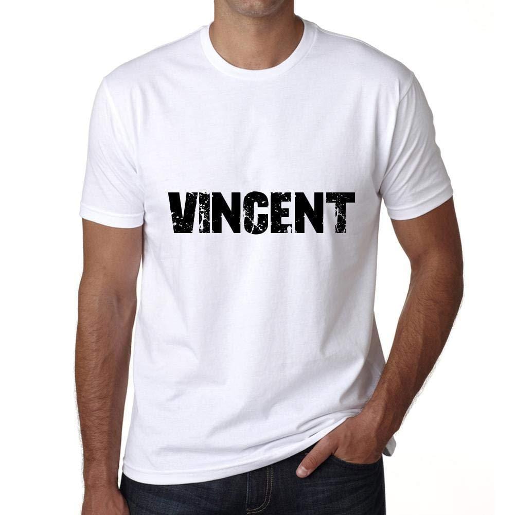 Ultrabasic ® Homme Graphique Imprimé Impressionnant nom de Famille Tée-Shirt Idées de Cadeau Tee Shirt Vincent