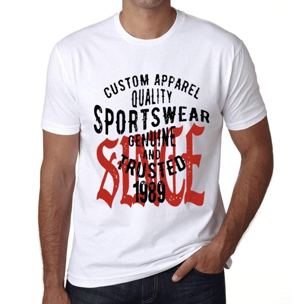 Ultrabasic - Homme T-Shirt Graphique Sportswear Depuis 1989 Blanc
