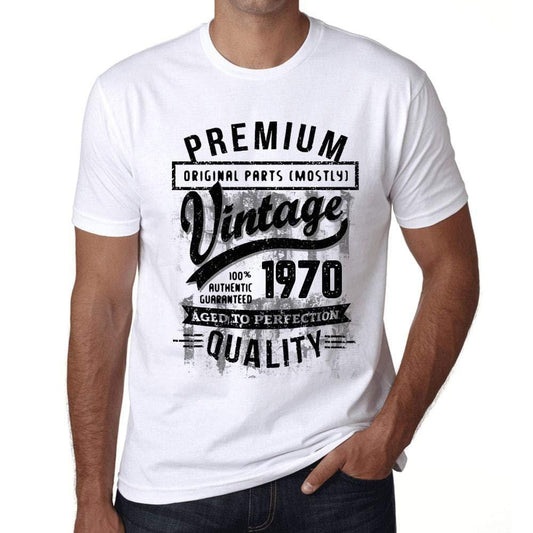 Ultrabasic - Homme T-Shirt Graphique 1970 Aged to Perfection Tee Shirt Cadeau d'anniversaire