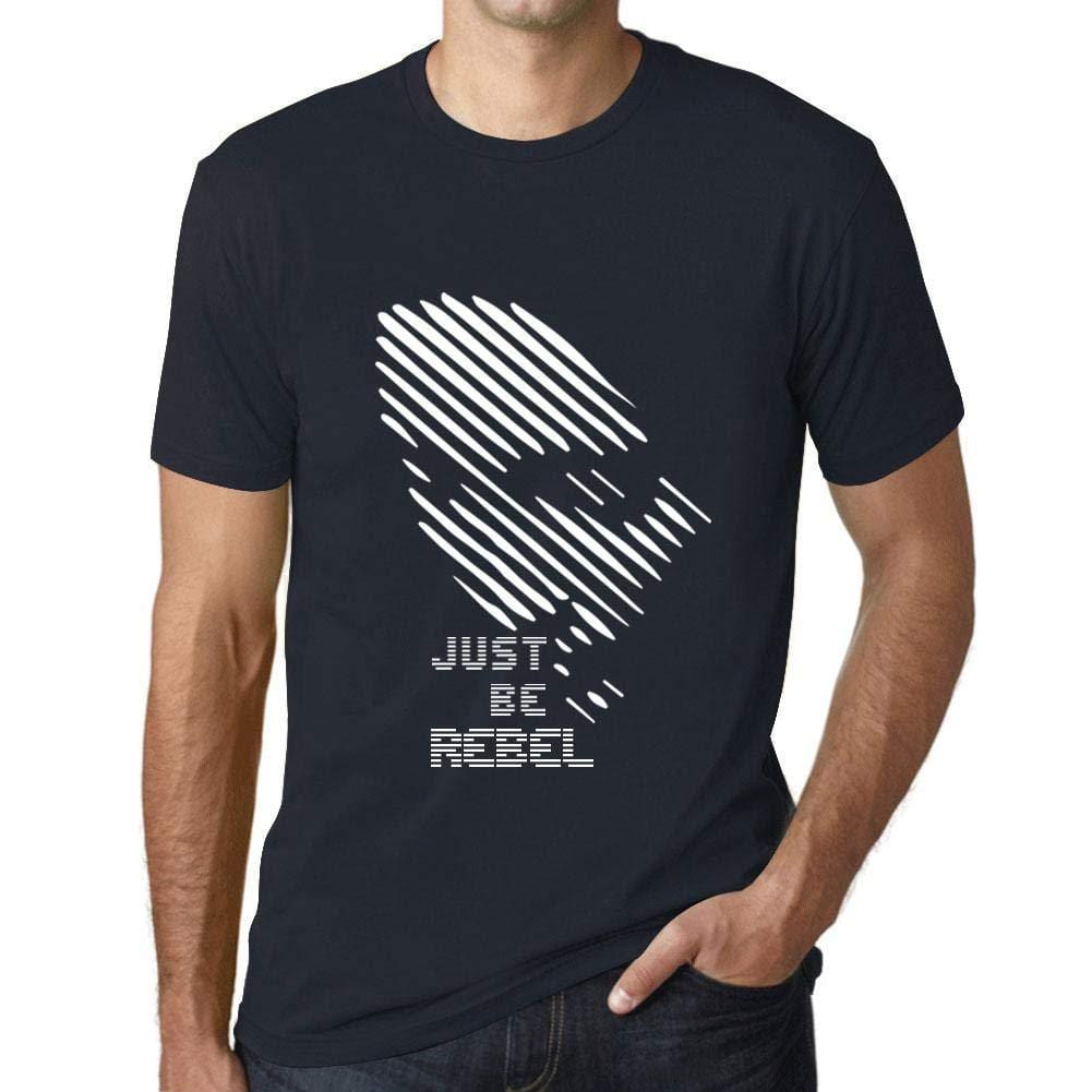 Ultrabasic - Homme T-Shirt Graphique Just be Rebel Marine