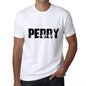 Ultrabasic ® Nom de Famille Fier Homme T-Shirt Nom de Famille Idées Cadeaux Tee Perry Blanc