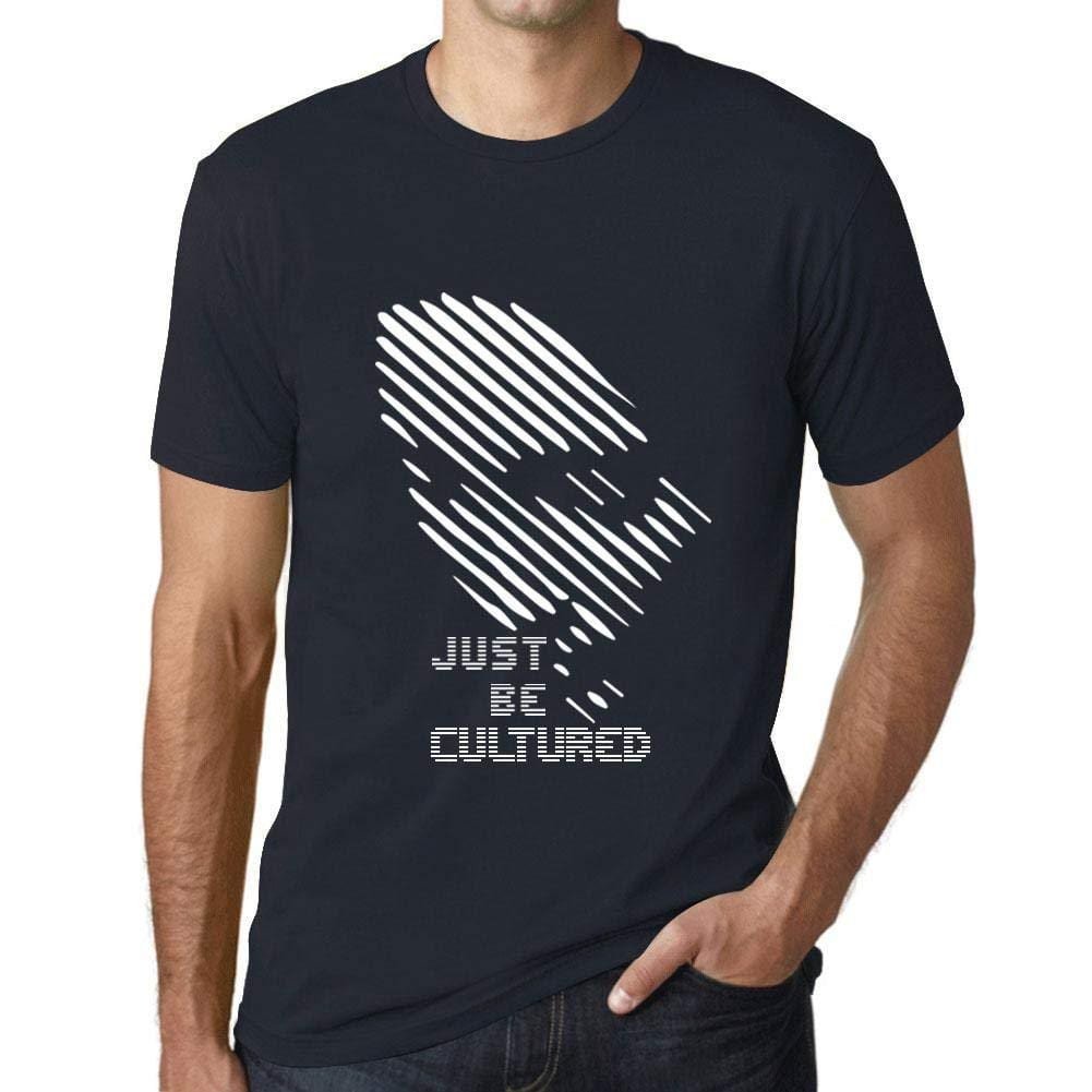 Ultrabasic - Homme T-Shirt Graphique Just be Cultured Marine