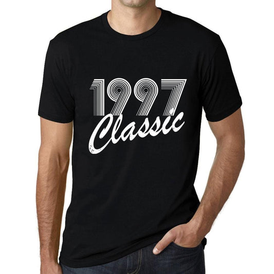 Ultrabasic - Homme T-Shirt Graphique Years Lines Classic 1997 Noir Profond