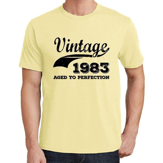 Homme Tee Vintage T Shirt Vintage Year Aged to Perfection 1983