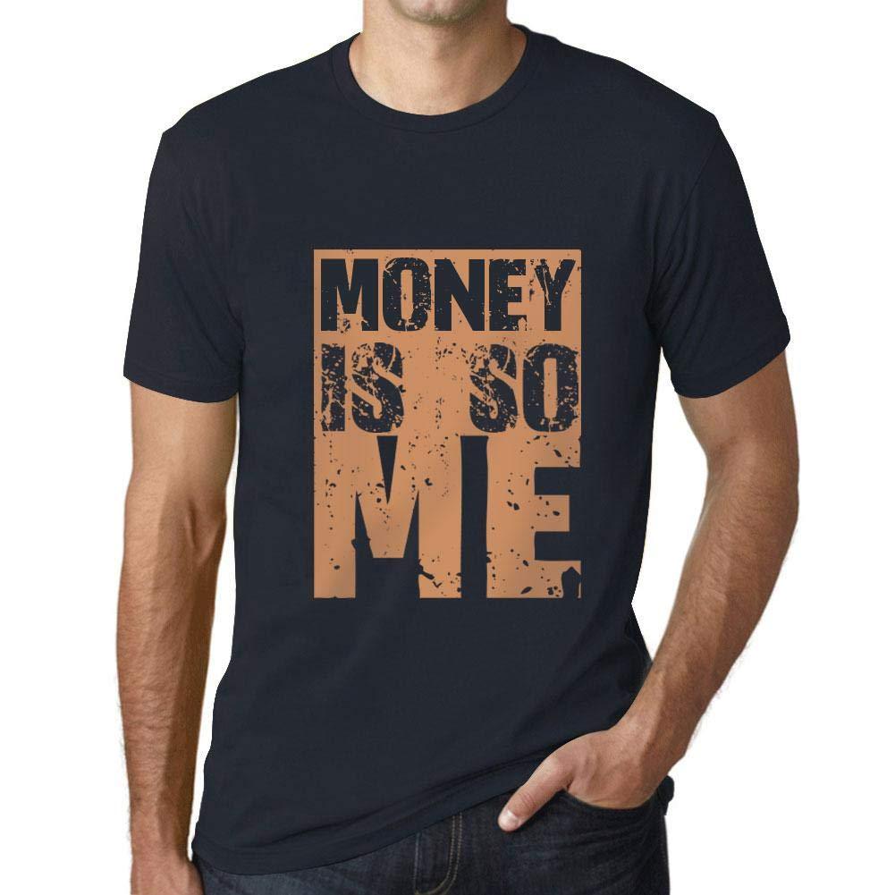 Homme T-Shirt Graphique Money is So Me Marine