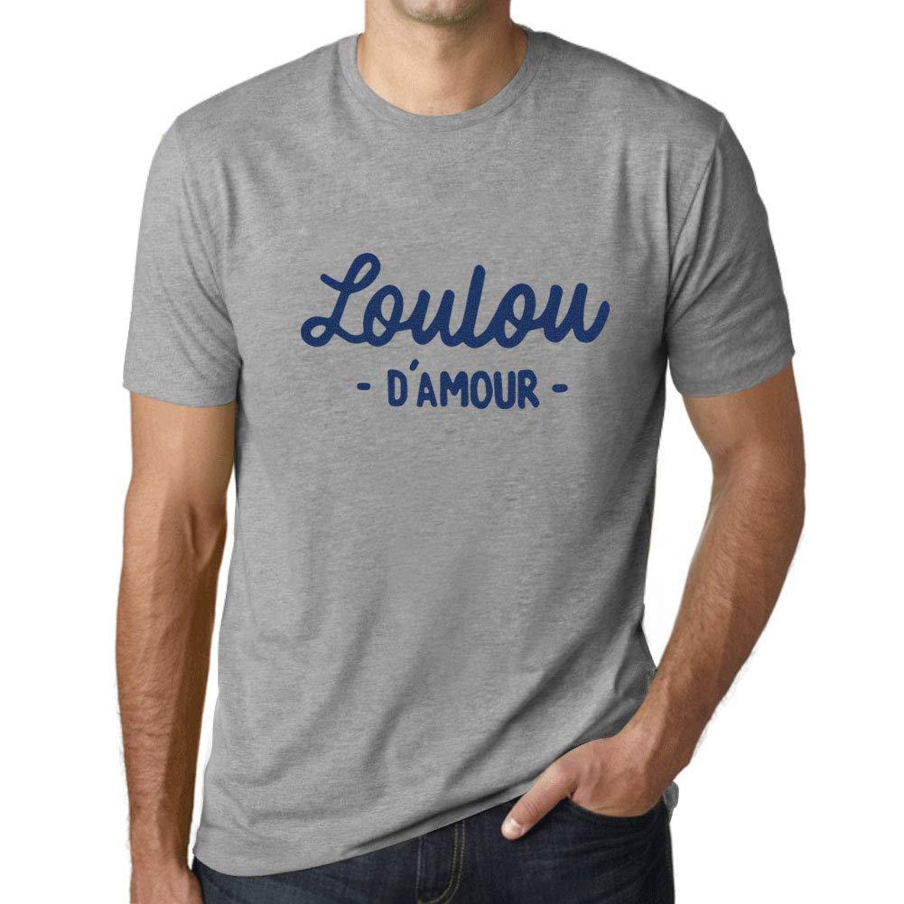 Ultrabasic - Graphique Homme Loulou d'amour T-Shirt Blanc Lettre