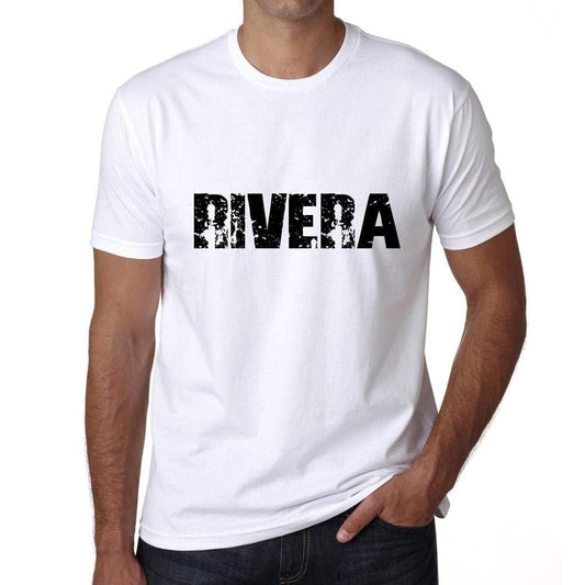 Ultrabasic ® Nom de Famille Fier Homme T-Shirt Nom de Famille Idées Cadeaux Tee Rivera Blanc