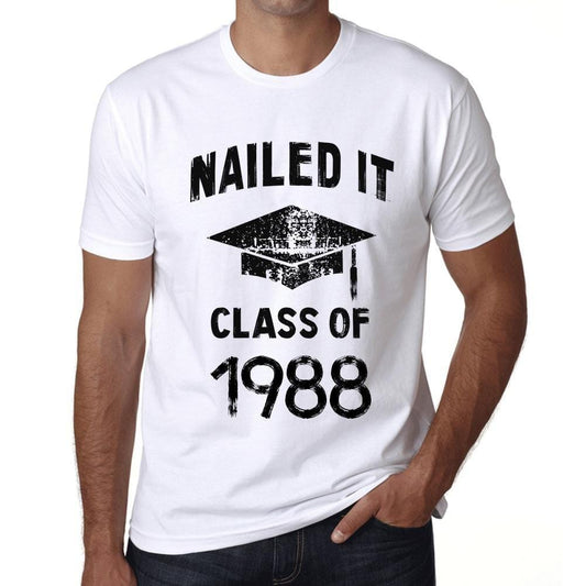 Homme T Shirt Graphique Imprimé Vintage Tee Nailed it Class of 1988