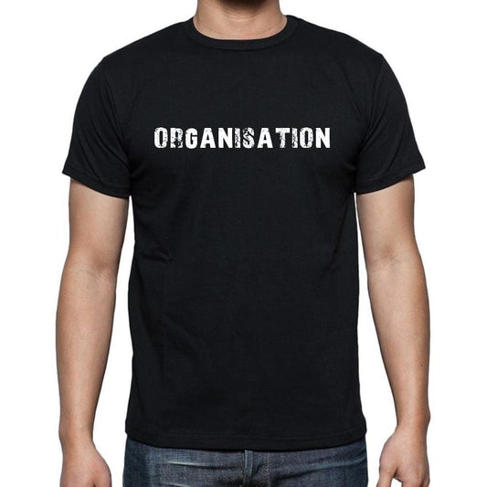 Organisation, t-Shirt pour Homme, en Coton, col Rond, Noir