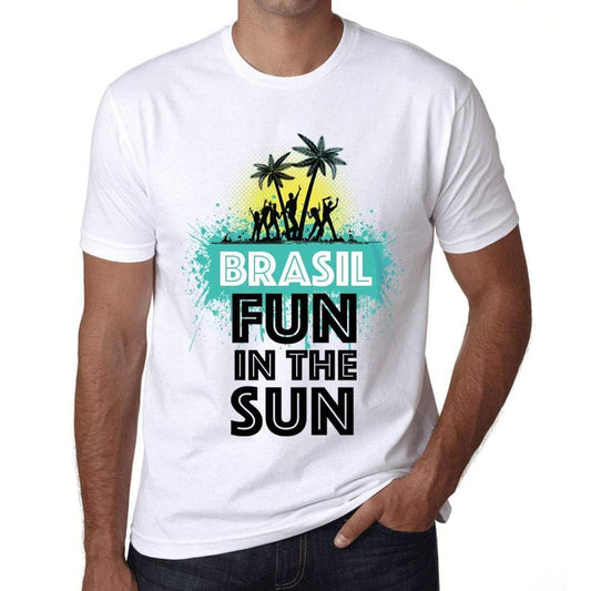 Homme T Shirt Graphique Imprimé Vintage Tee Summer Dance Brasil Blanc