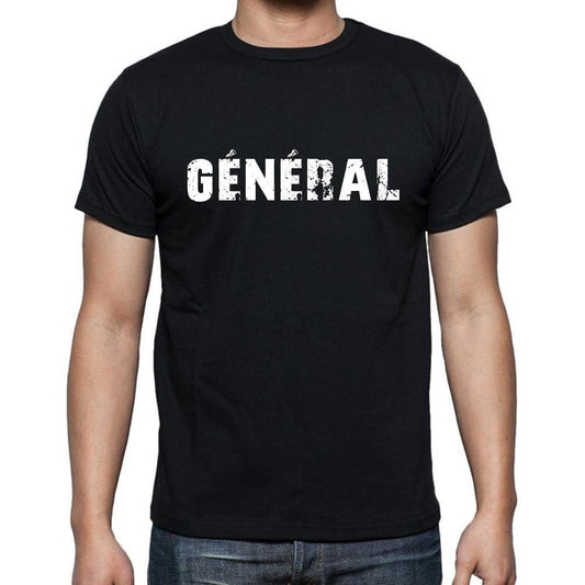 général, t-Shirt pour Homme, en Coton, col Rond, Noir