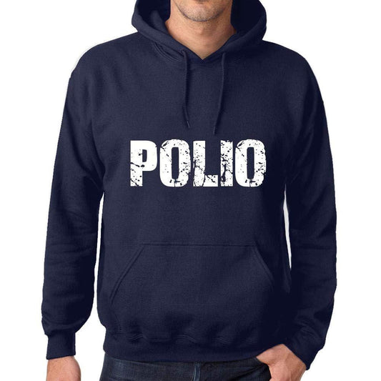 Ultrabasic Homme Femme Unisex Sweat à Capuche Hoodie Popular Words POLIO French Marine