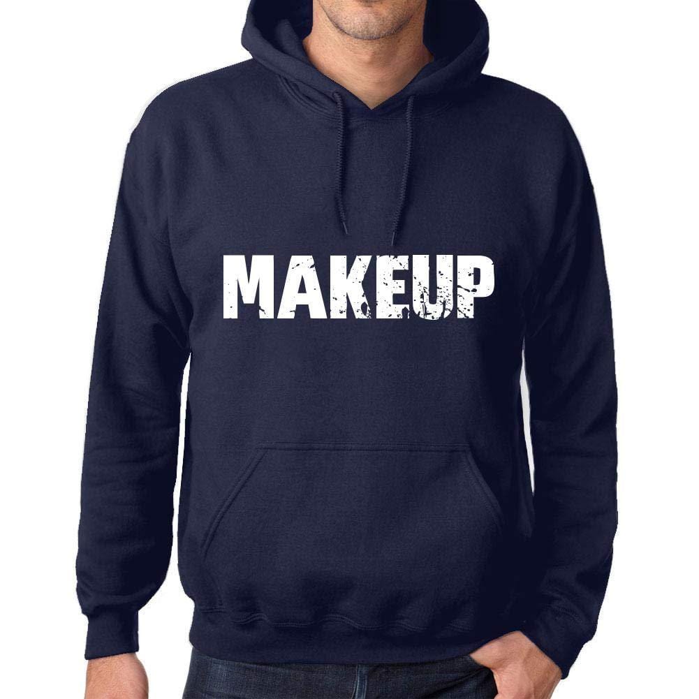 Ultrabasic Homme Femme Unisex Sweat à Capuche Hoodie Popular Words Makeup French Marine