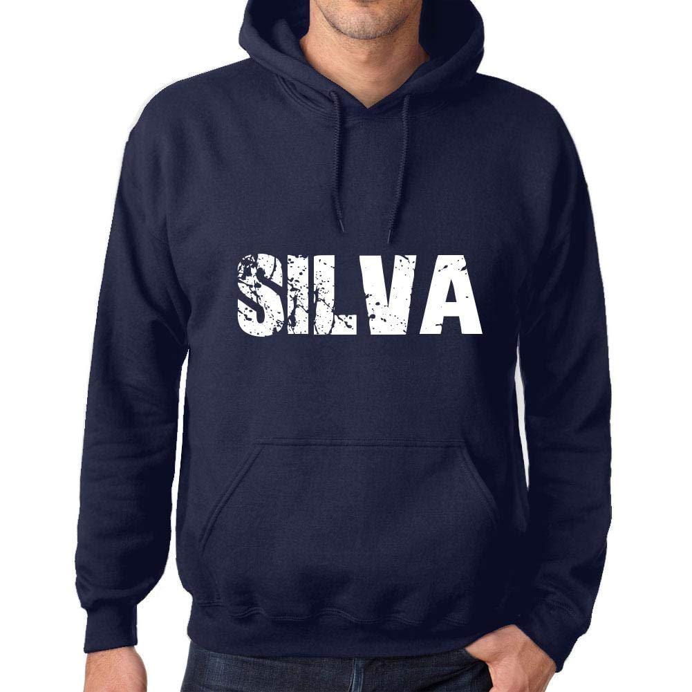 Ultrabasic Homme Femme Unisex Sweat à Capuche Hoodie Popular Words Silva French Marine