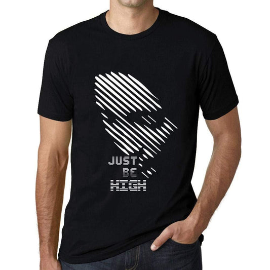 Ultrabasic - Homme T-Shirt Graphique Just be High Noir Profond