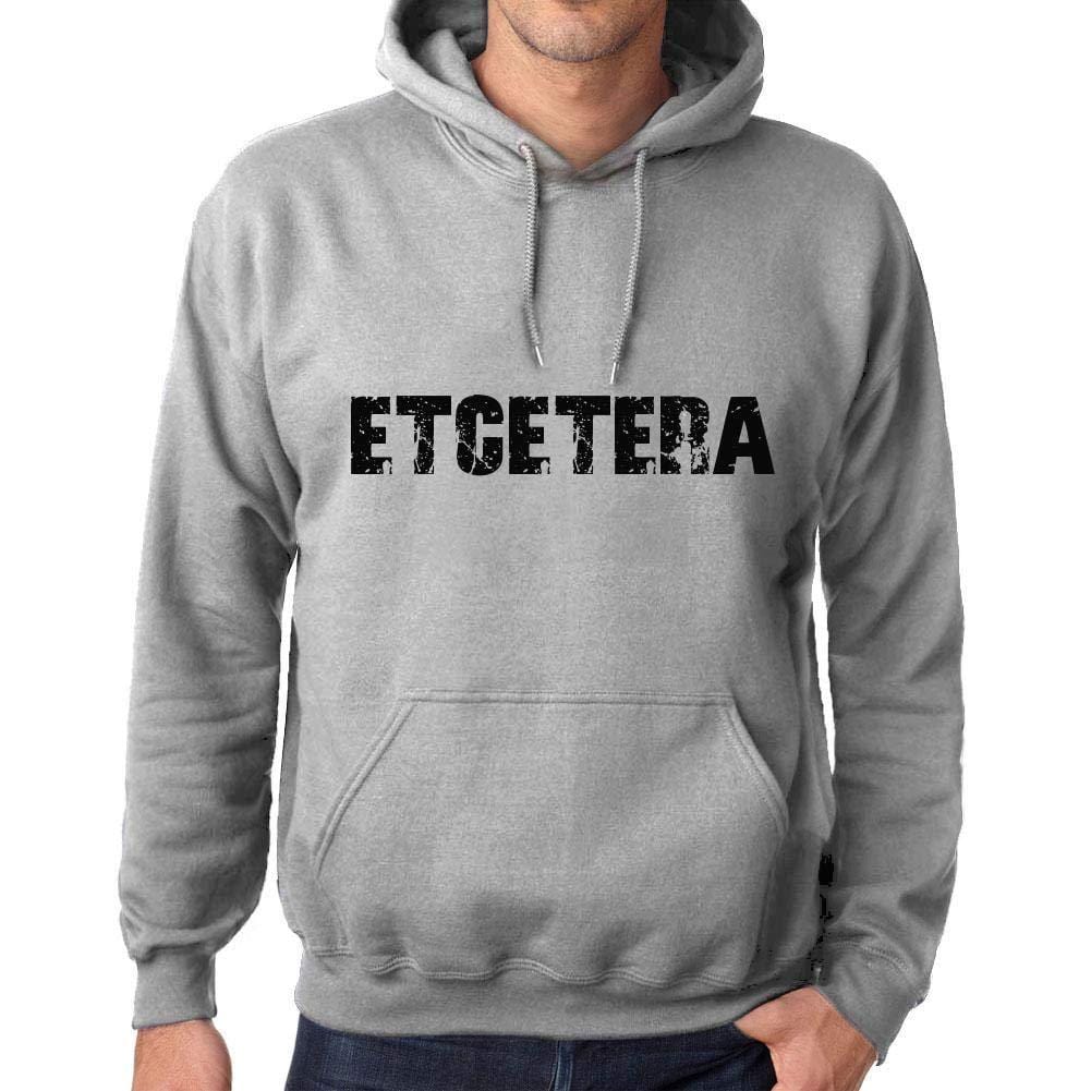 Ultrabasic Homme Femme Unisex Sweat à Capuche Hoodie Popular Words Etcetera Gris Chiné