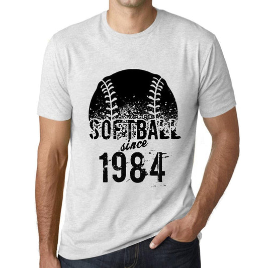 Men’s <span>Graphic</span> T-Shirt Softball Since 1984 Vintage White - ULTRABASIC