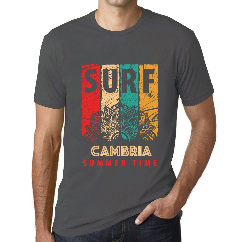 Men&rsquo;s Graphic T-Shirt Surf Summer Time CAMBRIA Mouse Grey - Ultrabasic