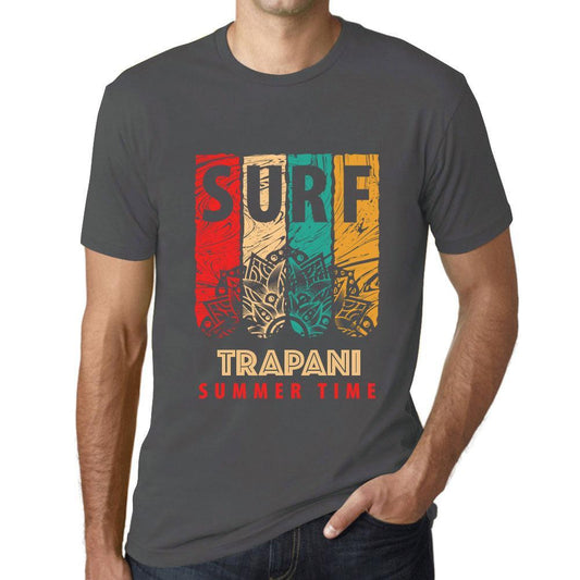 Men&rsquo;s Graphic T-Shirt Surf Summer Time TRAPANI Mouse Grey - Ultrabasic
