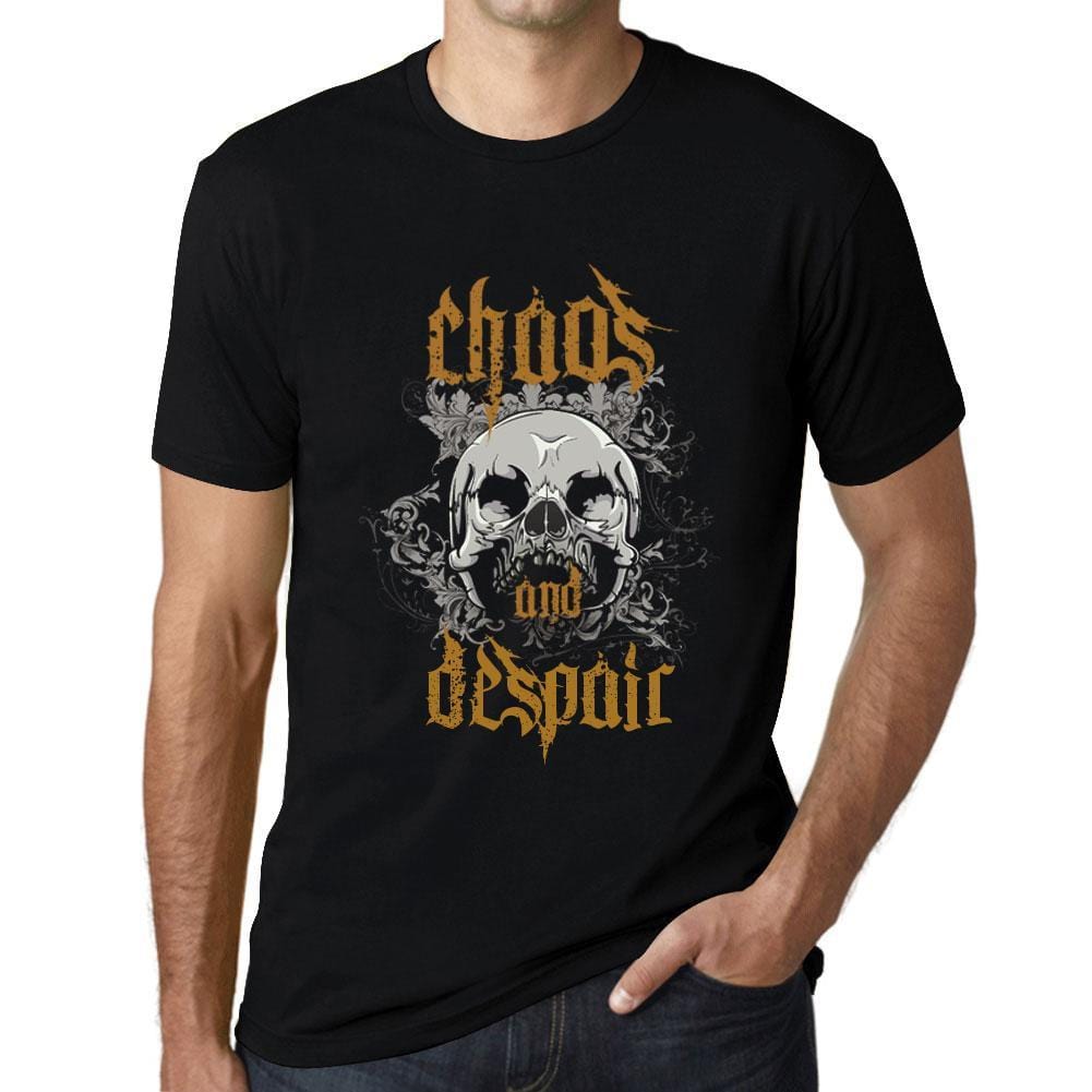 ULTRABASIC - <span>Men's</span> <span>Graphic</span> T-Shirt Chaos & Despair Deep Black - ULTRABASIC
