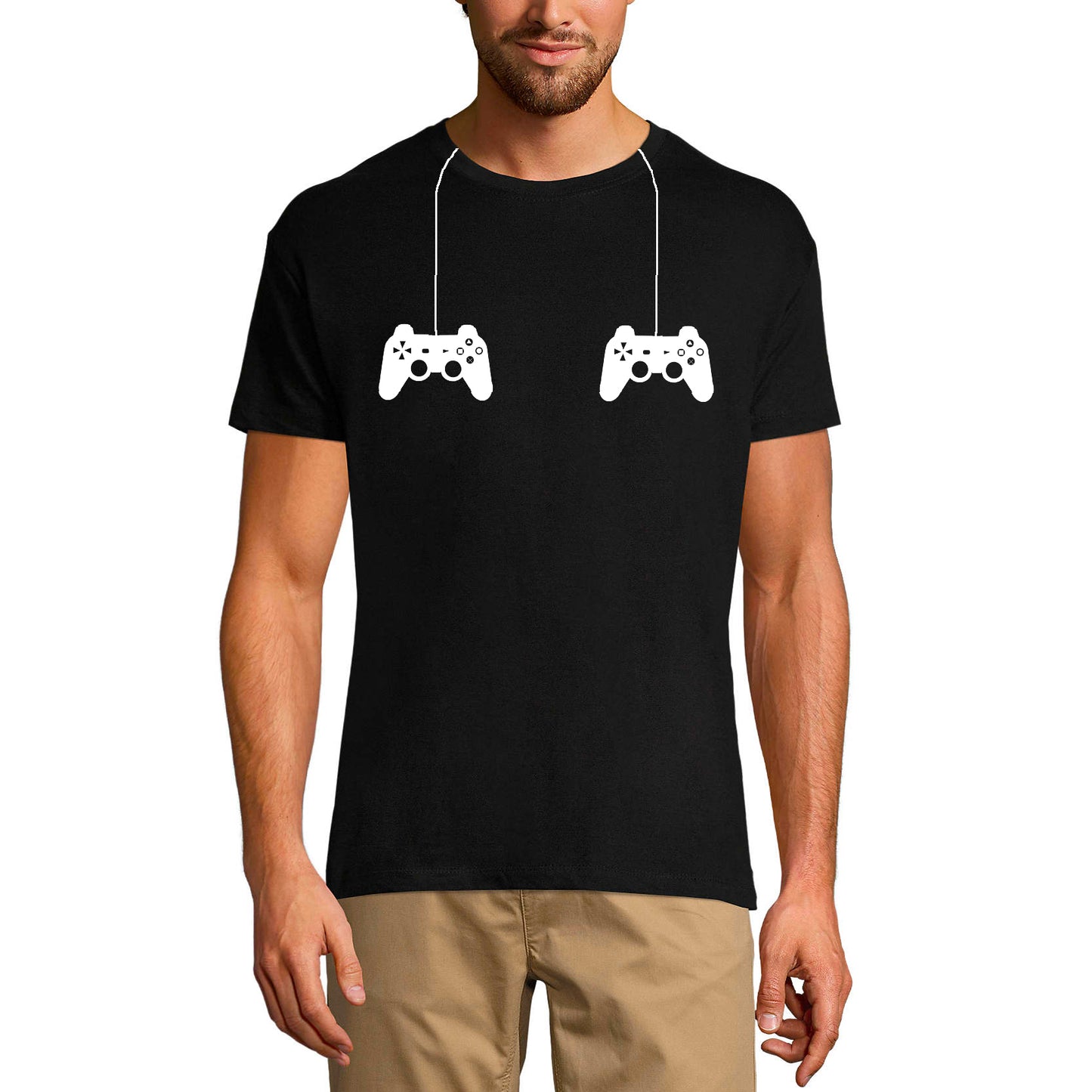 ULTRABASIC Men's Graphic T-Shirt - Gaming Controllers - Funny Shirt for Gamers