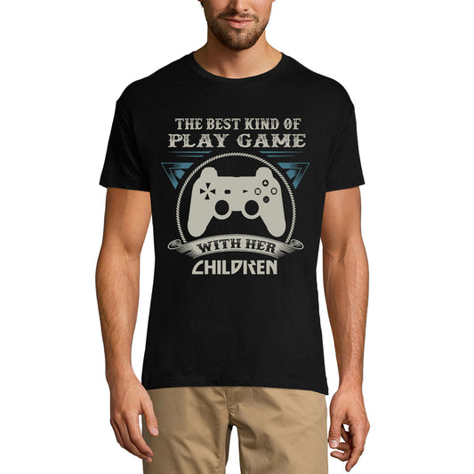 ULTRABASIC Men's T-Shirt Best Kind of Play Game With Her Children - Gamer Shirt