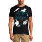 ULTRABASIC Men's Torn T-Shirt Angry Wolf - Red Eyes - Short Sleeve Shirt