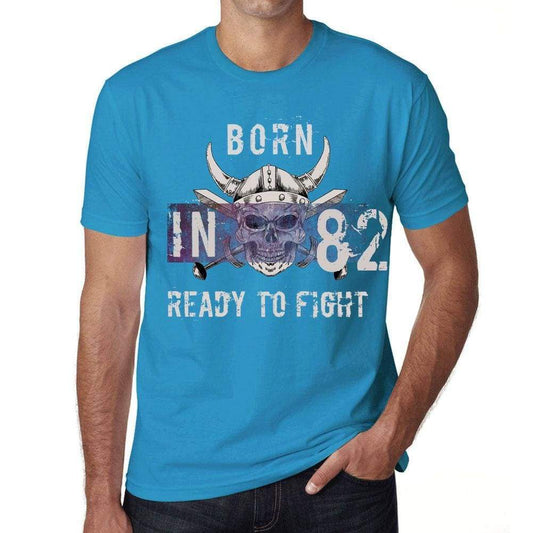 82 Ready To Fight Mens T-Shirt Blue Birthday Gift 00390 - Blue / Xs - Casual