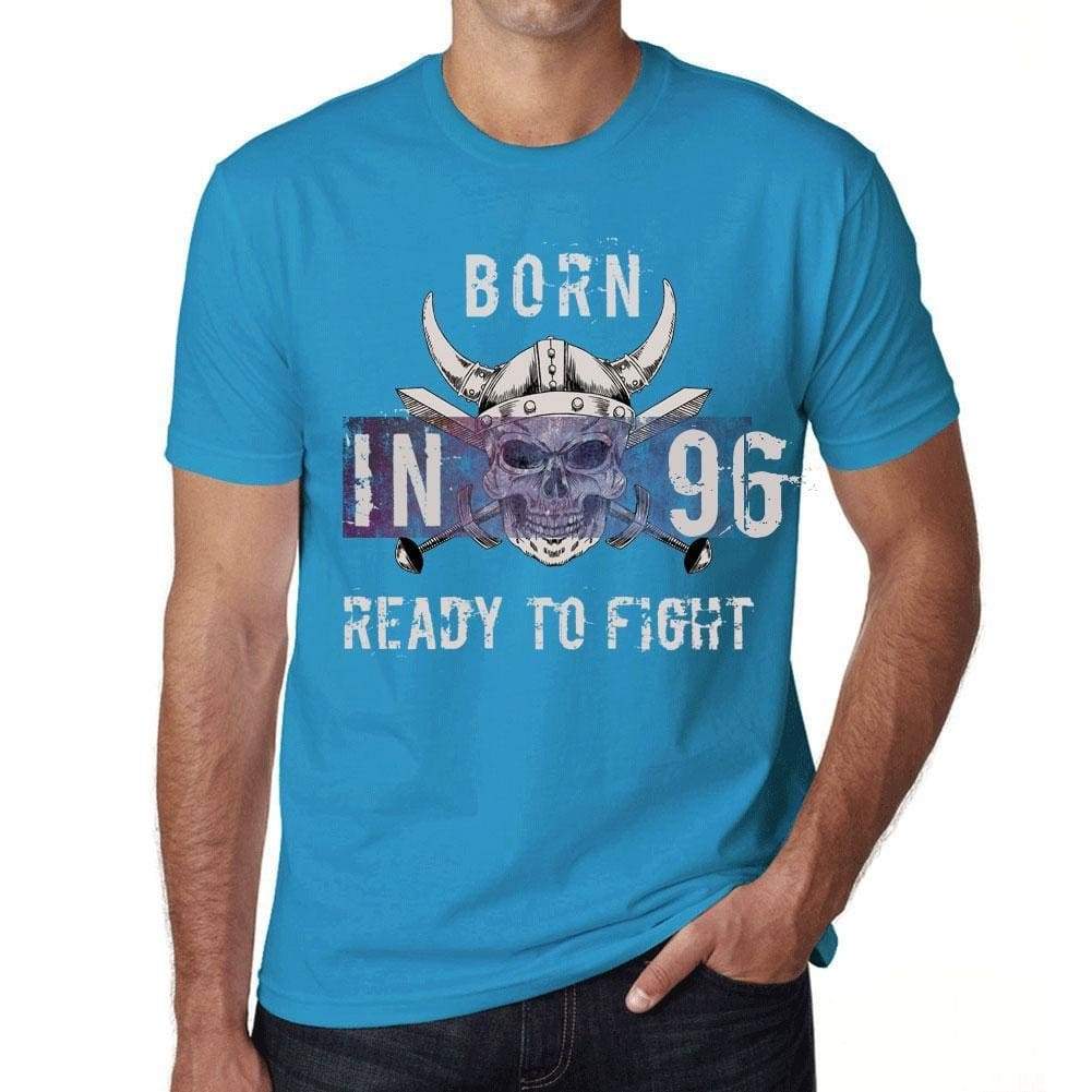 96 Ready To Fight Mens T-Shirt Blue Birthday Gift 00390 - Blue / Xs - Casual