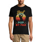 ULTRABASIC Men's Graphic T-Shirt Best Pop By Par - Playing Golf - Retro Sunset