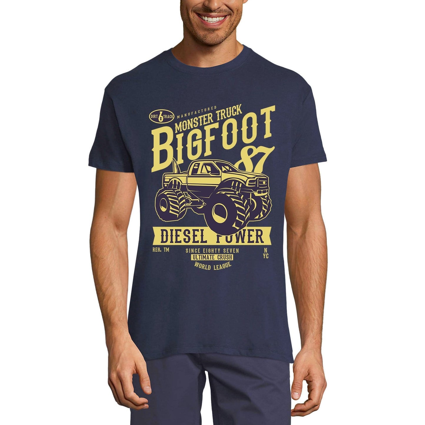 ULTRABASIC Men's T-Shirt Monstertruck Bigfoot - Crush World League Since 87 Shirt