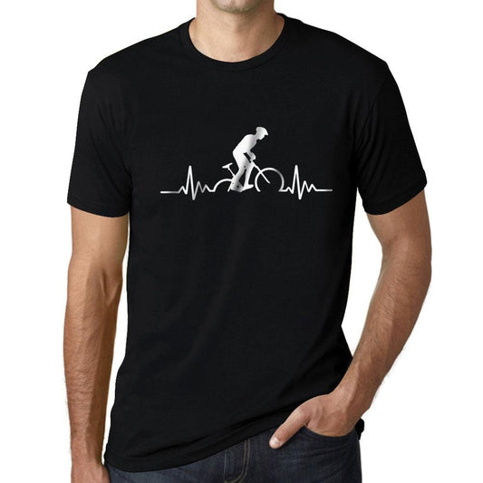ULTRABASIC - <span>Graphic</span> <span>Printed</span> <span>Men's</span> Biker Pulse T-Shirt Deep Black - ULTRABASIC
