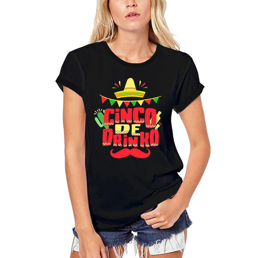 ULTRABASIC Women's Organic T-Shirt Cinco de Drinko - Fiesta Dancing Tee Shirt