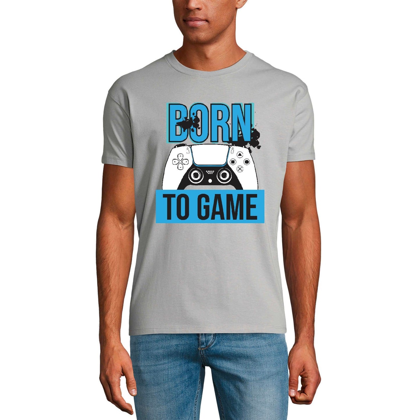 ULTRABASIC Men's Gaming T-Shirt Born to Game - Gamer Tee Shirt