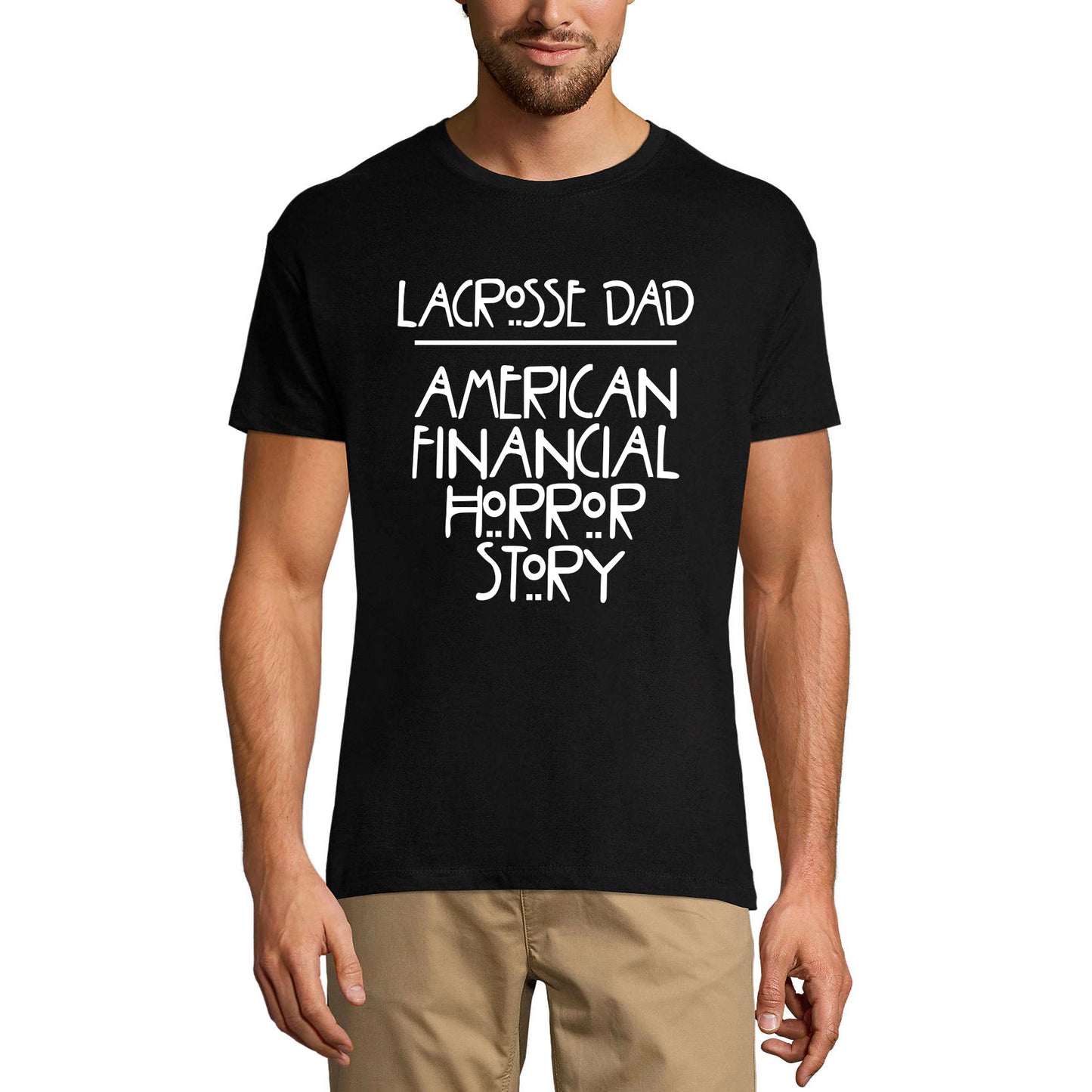 ULTRABASIC Men's Graphic T-Shirt Lacrosse Dad - American Financial Horror Story